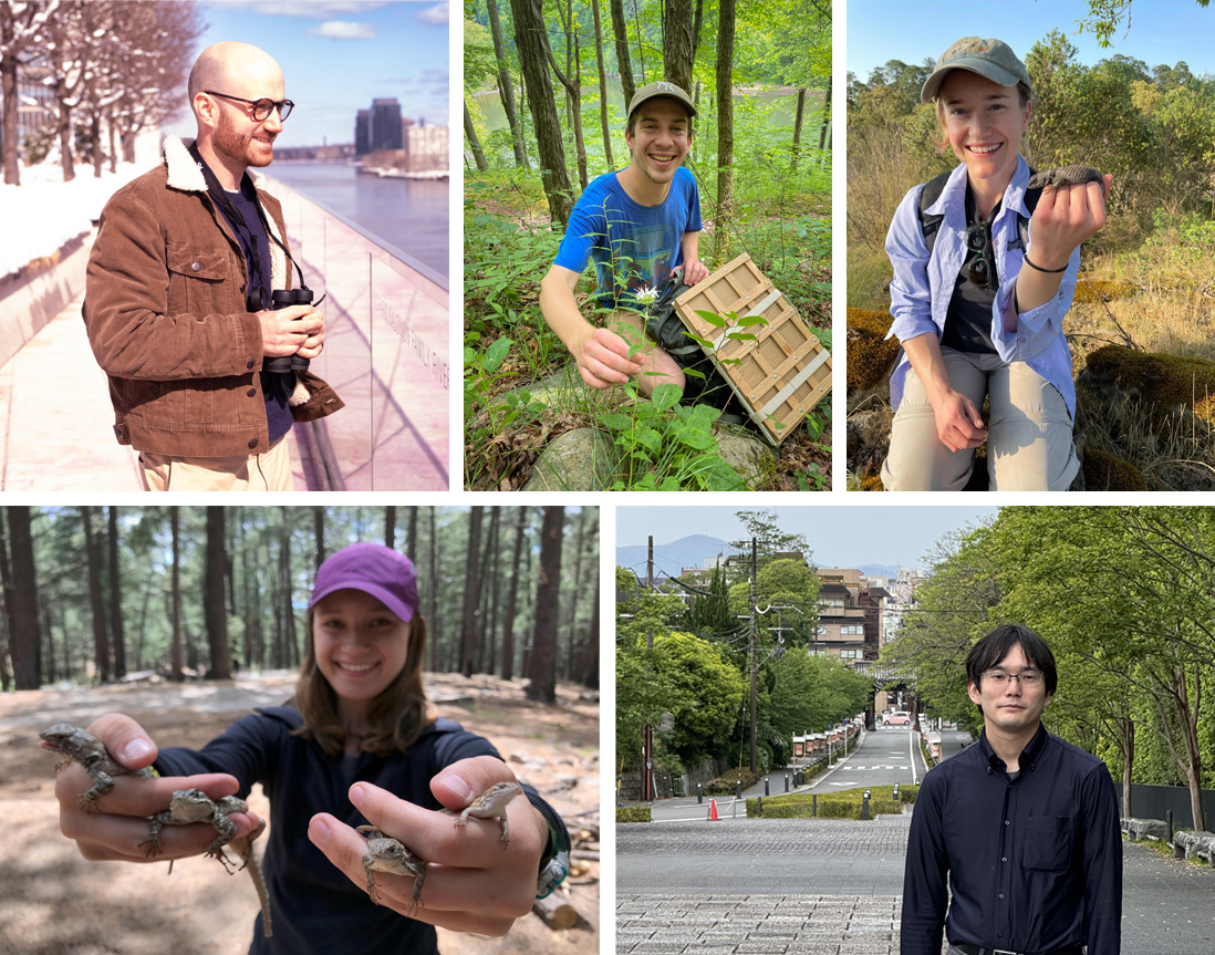 Clockwise from top left: Tomas Kay, Patrick McKenzie, Brooke Bodensteiner, Takahiro Sakamoto, Erin Westeen