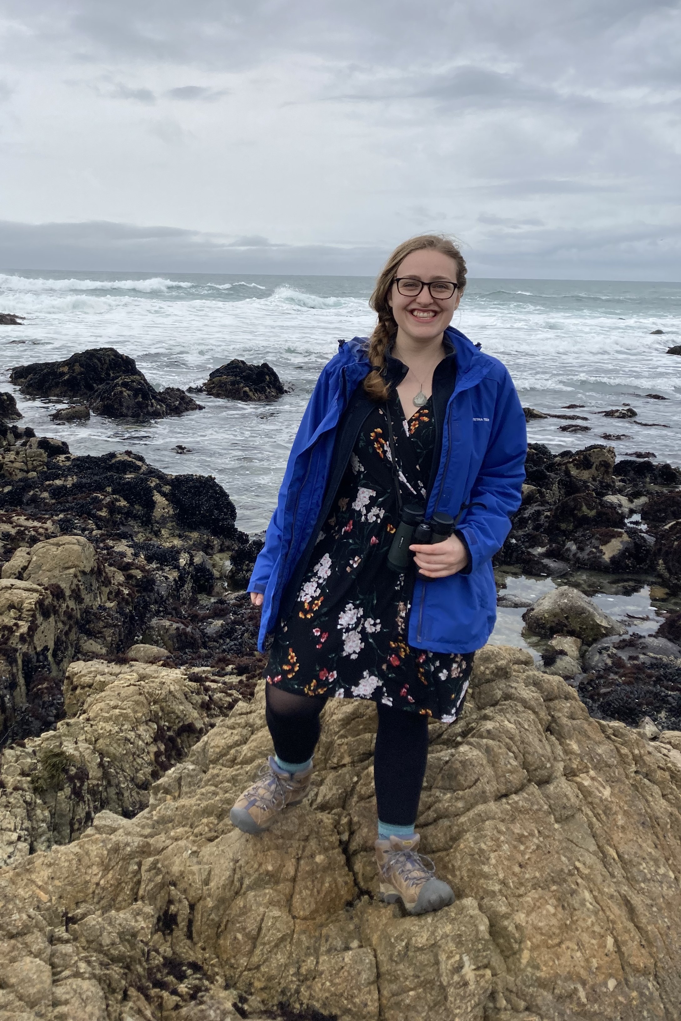 Clara Stahlmann Roeder enjoying the beaches of Asilomar.<br/>Photo credit: Clara Stahlmann Roeder